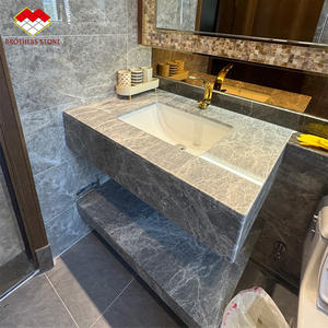 Élégantes dalles de marbre gris Hermès pour sols, escaliers, rebords de fenêtre, seuils, panneaux muraux, comptoirs de cuisine en marbre et meubles-lavabos de salle de bain - Product Image 6