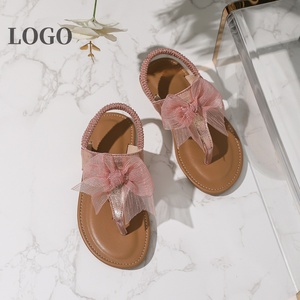 Sandales plates d'été personnalisées avec logo, à nœud, pour filles, taille 23-36 - Product Image 5