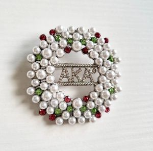 Customizable <strong>AKA</strong> Delta Sorority Greek Letter Fashion Wedding Accessories <strong>Brooch</strong> - Product Image 4