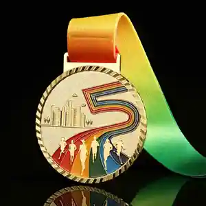 Kinder-Roller-Schlittschuhlauf-Medaille Produkte individuelles Logo Sublimation blanko Metallhandwerk Gold Silber Bronze Auszeichnung Metall Sportmedalen