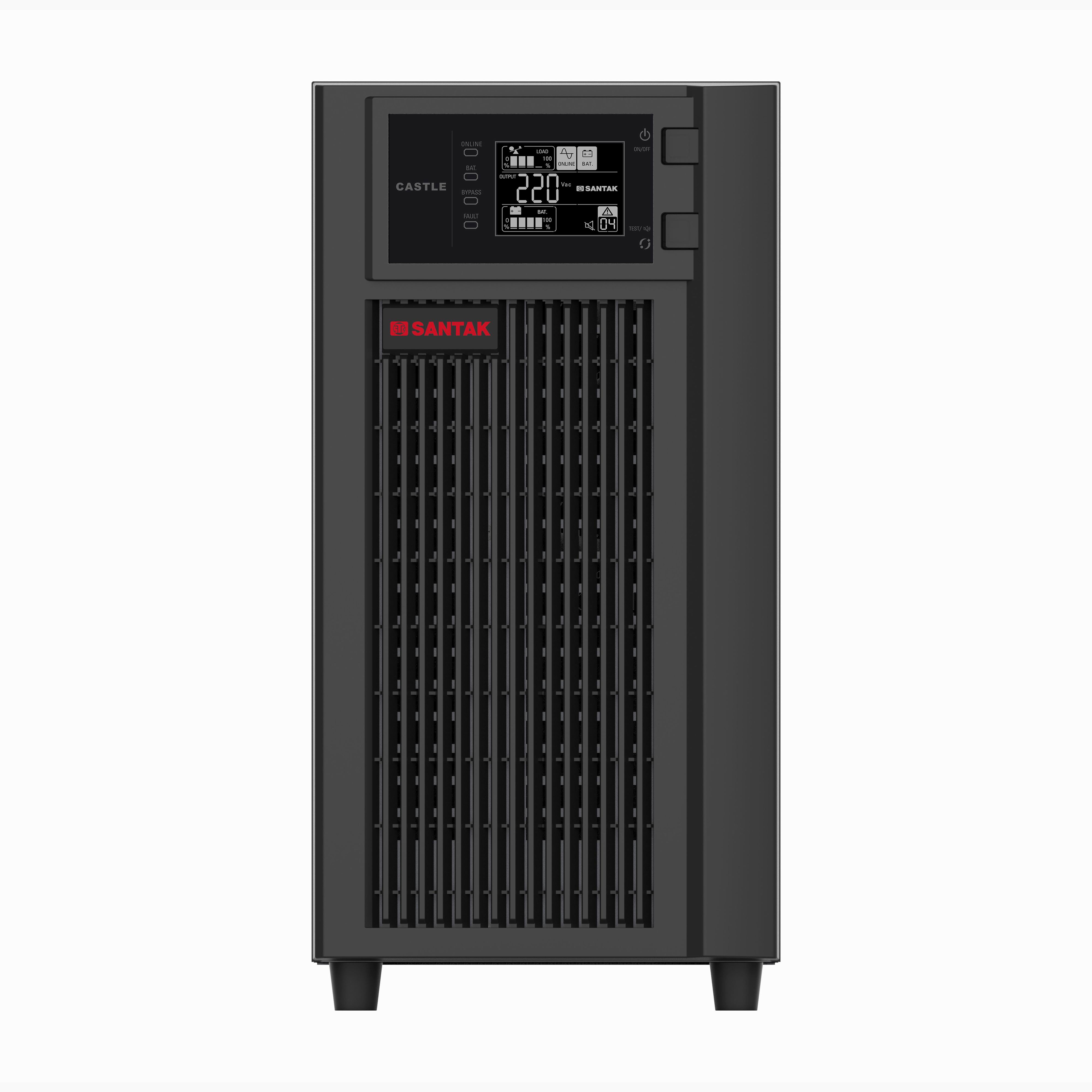 Alimentation sans interruption UPS SANTAK Castle 6kVA 6000VA 6 kVA 5.4kW monophasé double conversion en ligne UPS sans batterie