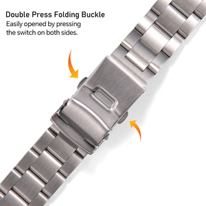 ג 'ילונג איכות פרימיום julton רצועת שעון נירוסטה 20 מ "מ 22 מ" מ - Product Image 3