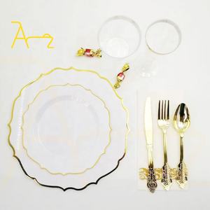 מכירות בתפזורת חם מכירות בתפזורת צלחת פלסטיק חד פעמית עבור מסיבת חתונה - Product Image 6