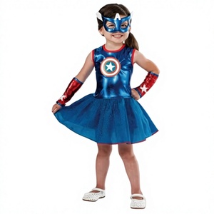 Disfraz de Verano de Halloween de <span class=keywords><strong>Mujer</strong></span> Maravilla <span class=keywords><strong>para</strong></span> Niños, Conjunto de Disfraz de Héroe de Spider-Man, Rubies, Unisex, Supergirl, Cosplay de Programa de Televisión, Poliéster - Product Image 5