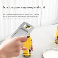 Support de téléphone portable en aluminium réglable multifonctionnel, antidérapant, léger, avec ouvre-bouteille – Meilleure vente