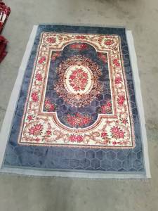 Tappeto moderno blu nuvoloso Raschel spugna realizzato in poliestere per l'arredamento della casa del soggiorno - Product Image 2