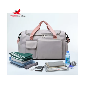 China Manufacturer Custom Large Capacity Gym Folding Travel <b>Duffel</b> <b>Bag</b> Sport Weekender <b>Bag</b> with Shoe Compartment - Product Image 1