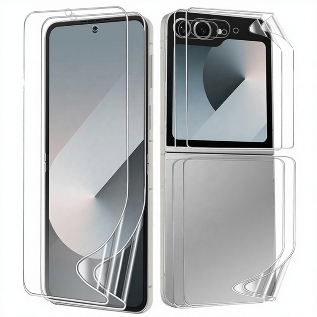 OEM Supplier Full Coverage 2.5D Screen Protector for Z Flip 7 6 5 4 3 W25 24 23 Foldable Phones-Ultra-Thin 0.15mm Anti-Scratch