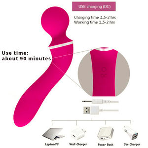 10 hız seks masaj kişisel şarj edilebilir su geçirmez el <span class=keywords><strong>Av</strong></span> masaj sihirli masaj değnek kadın vibratörler - Product Image 5