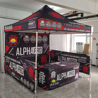 Tente de salon professionnel Sunshine avec logo personnalisé, 10x10 pieds, conception gratuite, tentes de salon professionnel d'extérieur, structure en aluminium