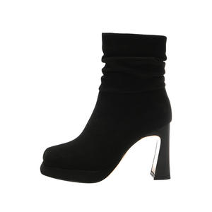 All'ingrosso stivali corti da <span class=keywords><strong>donna</strong></span> alla moda <span class=keywords><strong>eleganti</strong></span> con cerniera tacchi alti stivali alla caviglia da <span class=keywords><strong>donna</strong></span> - Product Image 5