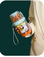 Petit déjeuner en plastique enfants Snack nuit avoine tasses yaourt conteneur avec poignée cuillère vinaigrette conteneur salade shaker tasse