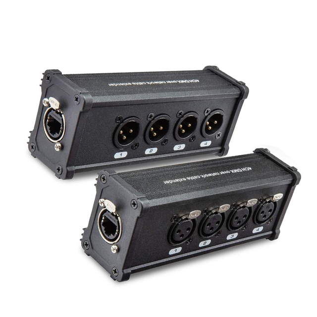 Factory OEM Network Extender Cable 4 Channel XLR Male Female 3 Pin Dual Xlr to RJ45 Connector Network Adapter Cable