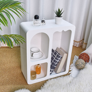 Nordic White Modern Design Wooden <b>Wall</b> Hanging Bookshelf Cabinet French Display <b>Book</b> Corner Shelf Home Decor School Living Room - Product Image 2