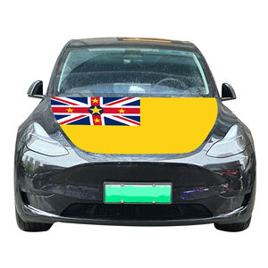 Vente en gros <span class=keywords><strong>de</strong></span> housses <span class=keywords><strong>de</strong></span> capot <span class=keywords><strong>de</strong></span> moteur <span class=keywords><strong>de</strong></span> voiture Niue durables <span class=keywords><strong>de</strong></span> 120x150 cm, résistantes à l'usure, drapeau pour voitures - Product Image 1