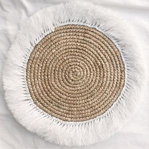 Eco-Friendly High Quality Bamboo Bohemian Modern Luxury <b>Coaster</b> <b>Woven</b> Mats Pads 4inch Diameter Home Hotel Restaurant Wedding - Product Image 2