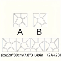 Autocollants muraux en miroir acrylique DIY pour la décoration de la maison, autocollants décoratifs pour murs de fond, autocollants miroir DIY pour fonds