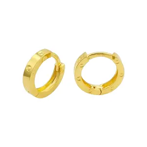 Donne Au 750 In Colore Giallo Huggie <span class=keywords><strong>Orecchini</strong></span> Rotondi <span class=keywords><strong>Orecchini</strong></span> A Cerchio In <span class=keywords><strong>Oro</strong></span> 18 Carati Orecchino On-Line di Vendita Superiore - Product Image 1