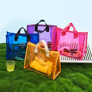 OEM ODM Tas Kualitas Tinggi Penjualan Laris Warna Plastik Gagang Potong Tas Belanja Tas Pantai Plastik