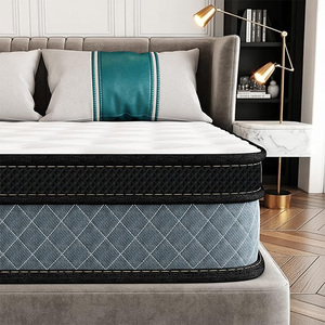 Hot Bán Euro Sang Trọng Vua Nữ Hoàng Kích Thước Tùy Chỉnh Mùa Xuân Bộ Nhớ Bọt Lai Nệm Nén Trong Một Hộp Cho Khách Sạn - Product Image 1