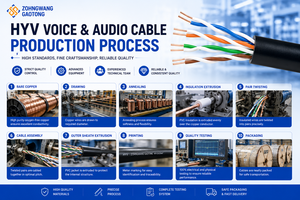 <span class=keywords><strong>Cable</strong></span> de Audio para Comunicación HYV, <span class=keywords><strong>2</strong></span>-100 <span class=keywords><strong>Pares</strong></span>, 0.4-0.8mm, Cobre Sólido, Aislamiento de PVC, para Cableado Telefónico y de Audio, OEM, CE - Product Image 3
