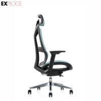 Foshan fabricant de meubles de bureau ergonomiques et pivotants chaise en maille à dossier haut pour directeur