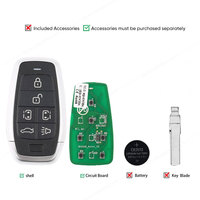 Autel IKEYAT006BL IKEY 6 botones llave Universal inteligente utilizada con Altra máquina de copia de programación de llaves de coche KM100 IM508 IM608 IM608S