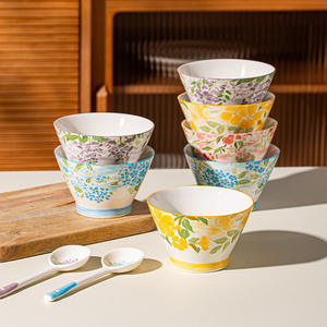 عرض رائع وعاء سيراميك على شكل خيزران 5 بوصة مع قبعة بنمط قابل للتخصيص - Product Image 4