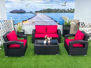 Canapés <span class=keywords><strong>de</strong></span> <span class=keywords><strong>jardin</strong></span> modernes d'extérieur Chaises longues et chaises en rotin élégants Ensembles <span class=keywords><strong>de</strong></span> chaises en osier Meubles confortables pour votre espace extérieur - Product Image 4