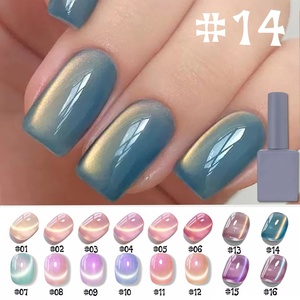 Colorful Cat Eye <b>Gel</b> <b>Nail</b> Polish 2026 Autumn and Winter Flashing All-match High-end Glass Bead <b>Nail</b> Art Supplies - Product Image 1