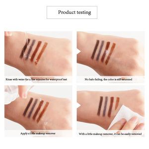 <span class=keywords><strong>Crayon</strong></span> à <span class=keywords><strong>sourcils</strong></span> 3-en-1 longue tenue, poudre et teinture, résistant à l'eau, marque privée, best-seller - Product Image 5