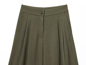 KAR & OT ZA 2025 autunno nuovo temperamento Casual alla moda <span class=keywords><strong>a</strong></span> pieghe <span class=keywords><strong>a</strong></span> vita alta pantaloni 87058641 87078640 - Product Image 3