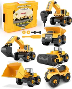 Take-Apart Construction Vehicles Toys with Electric Drill Dicast Cars Toys