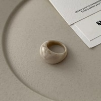 Bagues empilables minimalistes en résine acétate effet écaille de tortue, collection acrylique plate, bijoux tendance, cadeau pour femme