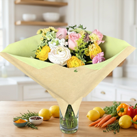 Manchons pour fleurs en papier kraft biodégradable écologique pour décorations de festivals, avec design pliable, fabriqués à Hubei, Chine
