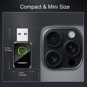 Mini adaptador inalámbrico 2 en 1 Carplay Android Auto para Apple Carplay Oem Carplay Ai Box Plug and Und Play Carwireless Dongle - Product Image 5