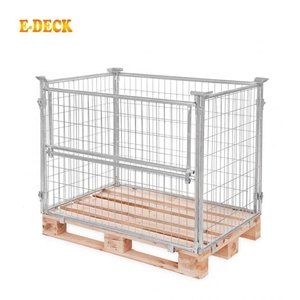 Bán Chạy Nhất <span class=keywords><strong>Stackable</strong></span> Thép Lưu Trữ Tùy Chỉnh Châu Âu Dây Lưới Pallet Lồng - Product Image 2