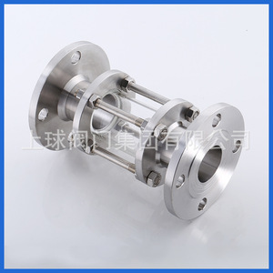 Tube de visiographe à bride en acier inoxydable avec revêtement en verre circulaire pour milieux à température ambiante, acides faibles et bases HGS07-126 - Product Image 5