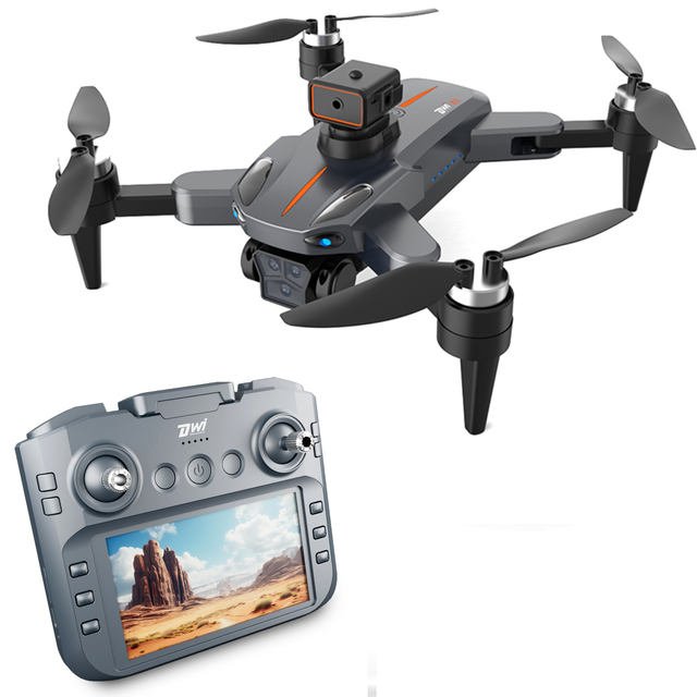 DWI 2.4Ghz GPS Remote Control Drone with WIFI FPV Camera Foldable Brushless Motor Optical Follow RC Quadcopter Toys for Beginner