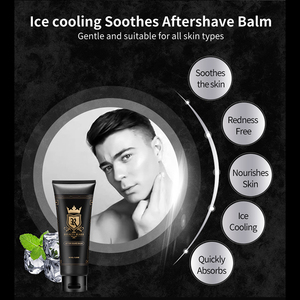 ROYALTY BARBE Refroidissement Sensation Après-<span class=keywords><strong>Rasage</strong></span> Crème Baume pour Hommes Peau Apaisant Hydratant Personnalisé OEM <span class=keywords><strong>Kit</strong></span> de Barbe Biologique - Product Image 6