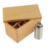 Shf SE026 — bouteilles thermiques avec boîte en bois, jouet éducatif, sensoriel montessori