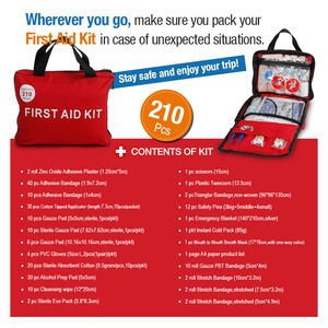 カスタム医療機器ミニCEISO認定個別応急処置キット独自のロゴスポーツ販売カナダ用小型緊急バッグキット - Product Image 6