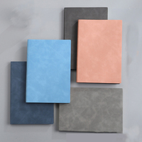 Cahier de notes Agenda personnalisé avec 200 pages en papier-Couverture en cuir souple A5 Carnets de notes simples