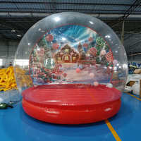 Globe de neige gonflable de 10 pieds en PVC, décorations de Noël, boule gonflable transparente, boule de neige pour fête