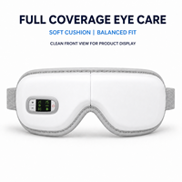 Masque de massage oculaire pliable OEM ODM à pression d'air avec compresse chauffante, vibrations et musique, rechargeable, pour la vente en gros