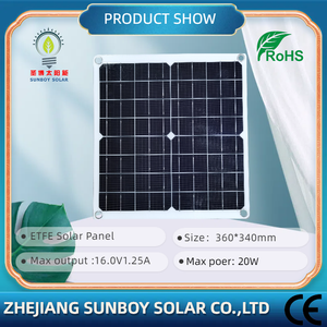 20W 16V leggero flessibile Perc pannello solare monocristallino sottile pellicola ETFE pannello solare per viaggi RV - Product Image 3