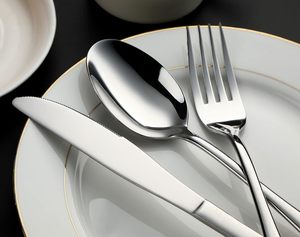 Juego de <span class=keywords><strong>Cubiertos</strong></span> de Acero Inoxidable 410 Plateado, Juego de <span class=keywords><strong>Cubiertos</strong></span> 1010 para Hoteles y Restaurantes, Venta al por Mayor a Precio Económico - Product Image 6