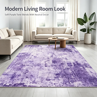 ChamXue Abstrakter Distressed-Teppich Moderner Vintage Innenbereich-Teppich Rutschfester Niedrigflor-Bodenteppich Wohnzimmer Schlafzimmer Heim-Dekoration