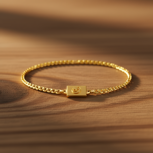 Pulsera de Cadena de Acero Inoxidable Chapada en Oro Angelina con Letra G, Joyería de Moda Unisex, Regalo - Product Image 2