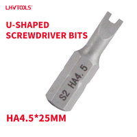 Embouts de tournevis industriels en U LJ-23, haute dureté, acier S2, 25 mm, magnétiques, pour perceuse électrique, outil de réparation, vente en gros, personnalisables